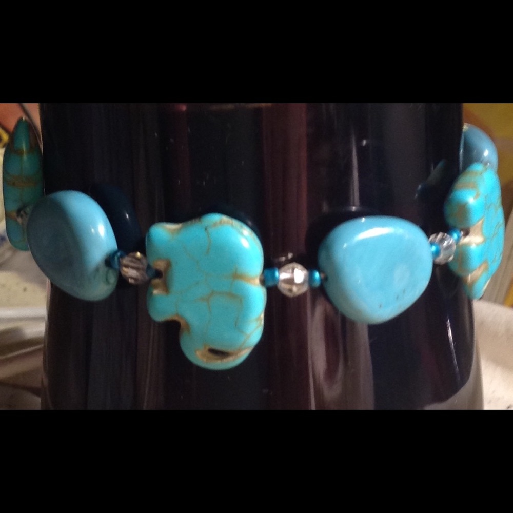Turquoise Elephant Bracelet